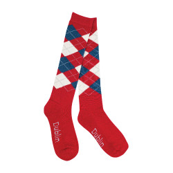Calcetines Dublin Argyle Rojo / azul marino / blanco