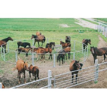 Comedera especial para potros con corral Comedera especial para potros con corral