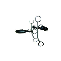 Hackamore Jump'In rígido ramas largas Caoba Burdeos