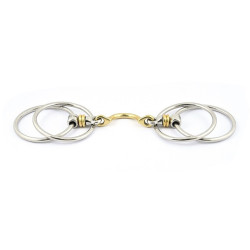 Mors de 4 anillos Jump'In con rodillos y paso de lengua Mors de 4 anillos Jump'In con rodillos y paso de lengua