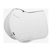 Mantilla LeMieux EJ binding - suede Blanco / plata / blanco