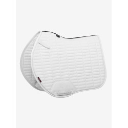 Mantilla LeMieux EJ binding - suede Blanco / plata / blanco