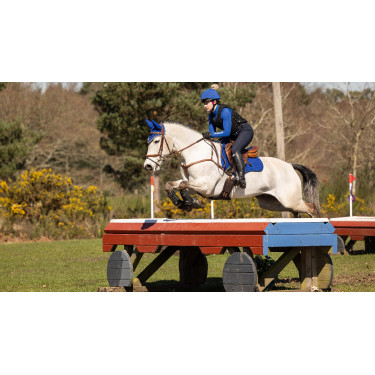 Mantilla LeMieux ProSport Suede GP Square Benetton azul