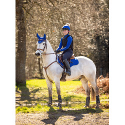 Mantilla LeMieux ProSport Suede GP Square Benetton azul