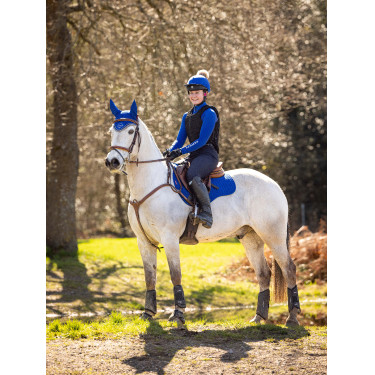 Mantilla LeMieux ProSport Suede GP Square Benetton azul