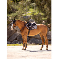 Mantilla LeMieux EJ binding - suede Gris