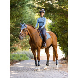 Mantilla LeMieux ProSport Suede GP Square Azul hielo