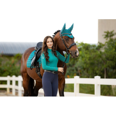 Mantilla LeMieux Loire Classic Dressage Square Verde pavo real