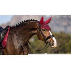 Orejeras anti-moscas LeMieux Diamante Acoustic Burdeos