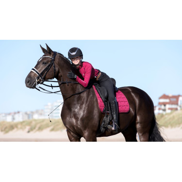 Mantilla doma LeMieux Carbon Mesh Square Mora Burdeos