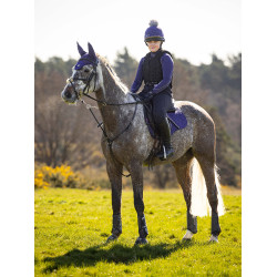 Mantilla LeMieux ProSport Suede GP Square Azul tinta