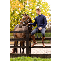 Jersey de cuello redondo LeMieux para hombre Azul marino