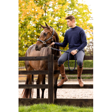 Jersey de cuello redondo LeMieux para hombre Azul marino