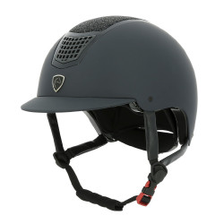 Casco EQUITHEME Airy Negro / azúl brillo Casco EQUITHEME Airy Negro / azúl brillo