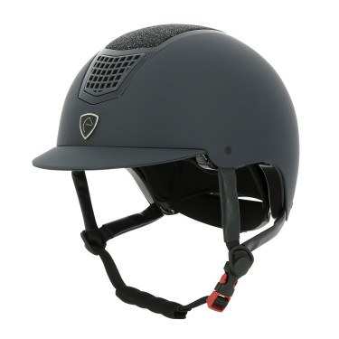 Casco EQUITHEME Airy Negro / azúl brillo Casco EQUITHEME Airy Negro / azúl brillo