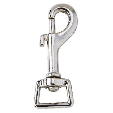 Mosquetón 20 mm cuadrado latón