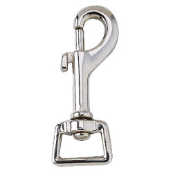 Mosquetón 20 mm cuadrado latón