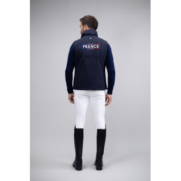 Chaleco sin mangas Francia Harcour Atome Marino Azul marino