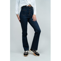 Jean Flare Harcour Juvo Vaquero Gris