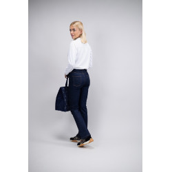 Jean Flare Harcour Juvo Jean crudo Azul marino
