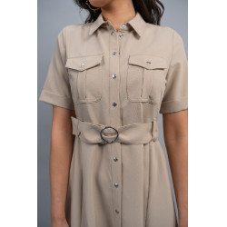 Vestido Harcour Disca Arena Amarillo