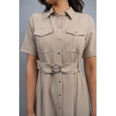 Vestido Harcour Disca Arena Amarillo