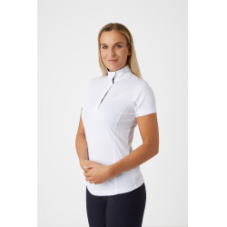 Polo Blaire Horze Crescendo mujer Blanco / azul marino