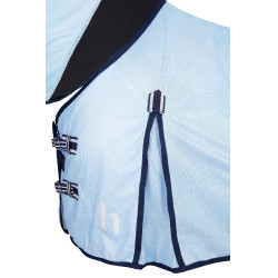 Manta antimoscas Freja Horze con cubre cuello Azúl claro Manta antimoscas Freja Horze con cubre cuello Azúl claro