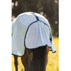 Manta antimoscas Freja Horze con cubre cuello Azúl claro Manta antimoscas Freja Horze con cubre cuello Azúl claro