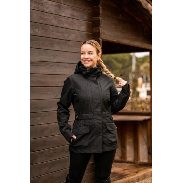 Chaqueta de cáscara técnica Horze Jadine mujer Negro