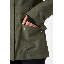 Chaqueta de cáscara técnica Horze Jadine mujer Escarabajo verde caqui