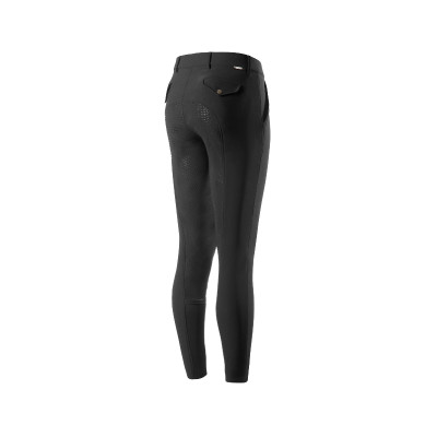 Pantalón fullseat silícona Horze Gran Premio Hombre Negro