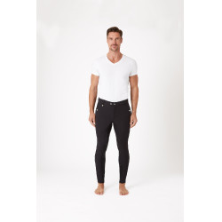 Pantalón fullseat silícona Horze Gran Premio Hombre Negro