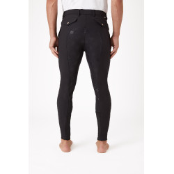 Pantalón fullseat silícona Horze Gran Premio Hombre Negro