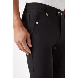 Pantalón fullseat silícona Horze Gran Premio Hombre Negro