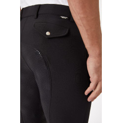Pantalón fullseat silícona Horze Gran Premio Hombre Negro