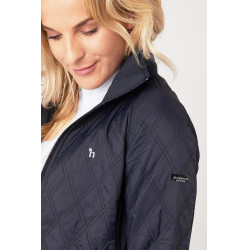 Chaqueta acolchada ligera Horze Zoe mujer Azul marino