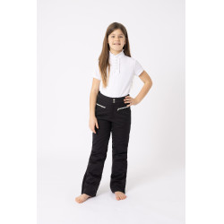 Pantalón acolchado de silicona Horze Adeline Kids Negro