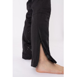 Pantalón acolchado de silicona Horze Adeline Kids Negro
