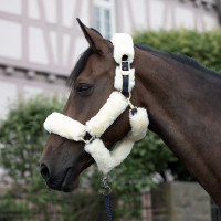 Cabezada de Cuadra con Piel de Cordero Tremblant B Vertigo Azul marino oscuro