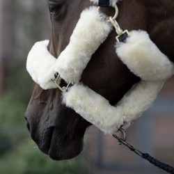 Cabezada de Cuadra con Piel de Cordero Tremblant B Vertigo Azul marino oscuro