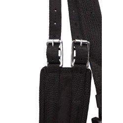 Montura Bareback de Ante PU Horze Negro / Gris Montura Bareback de Ante PU Horze Negro / Gris