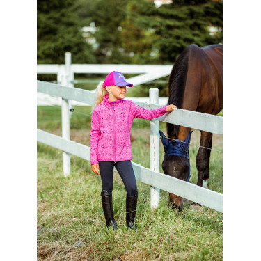 Mallas de Equitación con Asiento Completo de Siliconapara Niños Madison Horze Azul marino oscuro