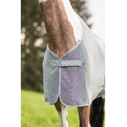 Manta Anti-Mosca Orleans Horze Gris de tiro alto