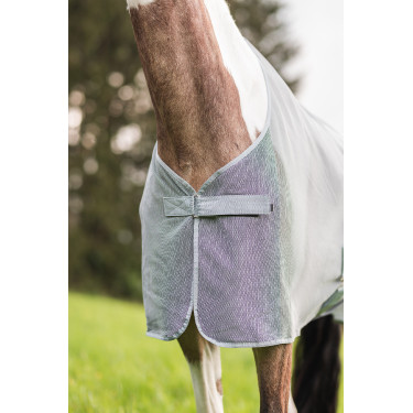 Manta Anti-Mosca Orleans Horze Gris de tiro alto