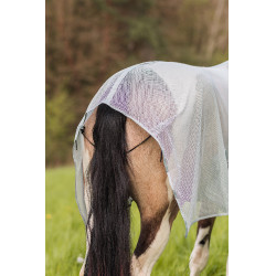 Manta Anti-Mosca Orleans Horze Gris de tiro alto