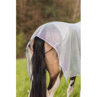 Manta Anti-Mosca Orleans Horze Gris de tiro alto