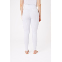 Pantalón de agarre integral para todas las estaciones Horze Mira Blanco / azul turquesa