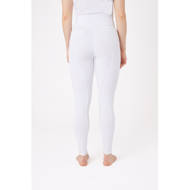 Pantalón de agarre integral para todas las estaciones Horze Mira Blanco / azul turquesa