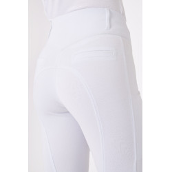 Pantalón de agarre integral para todas las estaciones Horze Mira Blanco / azul turquesa